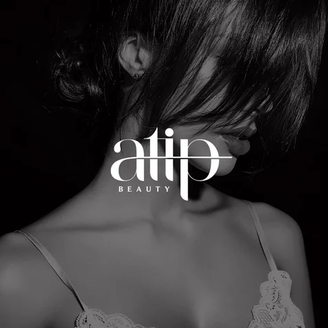 포트폴리오-뷰티샵 'atip' 로고디자인