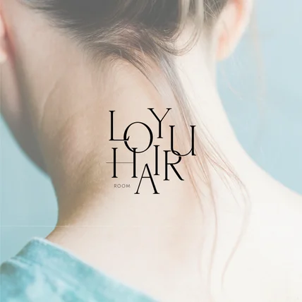 포트폴리오-헤어샵 로고디자인 제작_ LOYU HAIR
