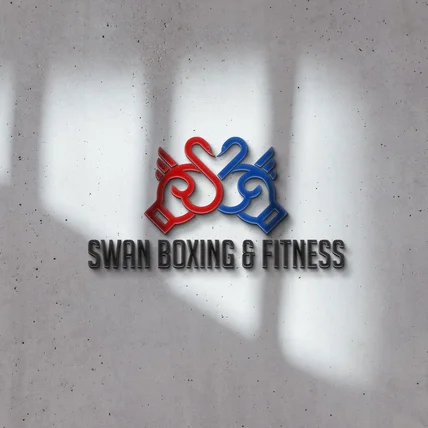 포트폴리오-S와 백조, 복싱글러브 모티브의 심볼 LOGO