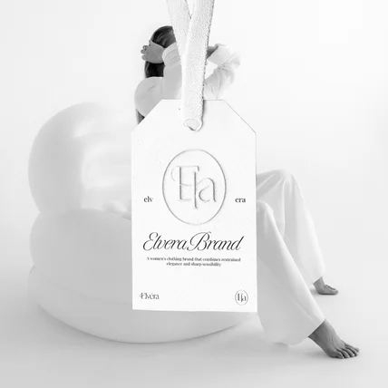 포트폴리오-의류브랜드, Elvera 로고제작