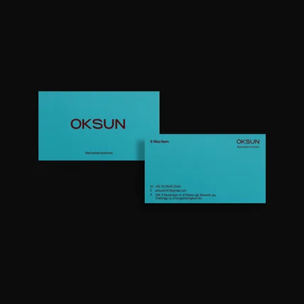 포트폴리오-[부동산·분양] OKSUN 명함디자인
