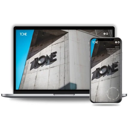 포트폴리오-트렌디한 음반제작업체 홈페이지 - 반응형웹