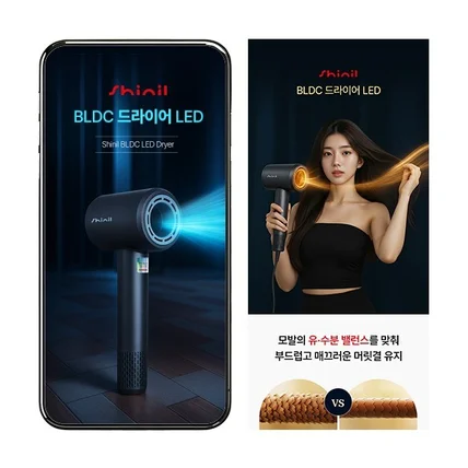 포트폴리오-#패션의류·잡화 신일 LED 헤어 드라이어 상세페이지