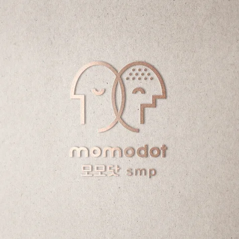포트폴리오-두피문신 업체 '모모닷' 로고디자인