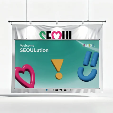 포트폴리오-[SEOULution] 행사장 실사출력물 디자인