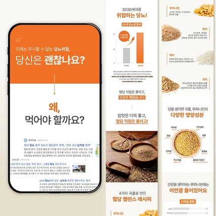 포트폴리오-당뇨쌀 식품 상세페이지