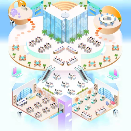 포트폴리오-미래를 주제로 한 메타버스공간디자인