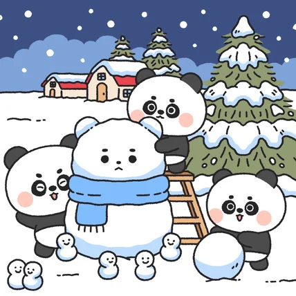 포트폴리오-눈오는 날 브랜드 및 제품 캐릭터