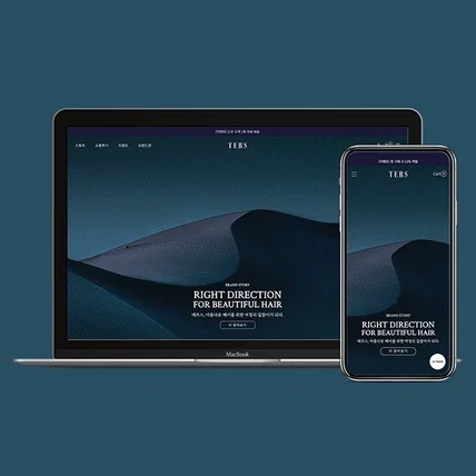 포트폴리오-미용 브랜드 테르스 쇼핑몰 제작
