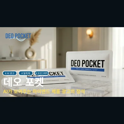 포트폴리오-[AI 광고] 데오 포켓 l AI가 보여주는 하이엔드 제품 광고의 정석