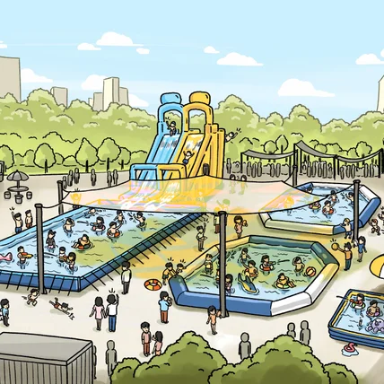 포트폴리오-영등포 대피서 조경일러스트 작업