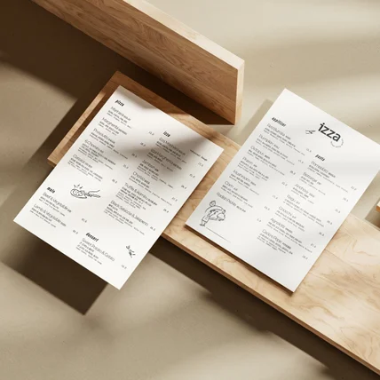 포트폴리오-Menu • izza