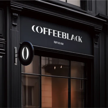 포트폴리오-카페로고 커피브랜드로고 커피블랙 COFFEEBLACK