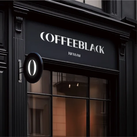 포트폴리오-카페로고 커피브랜드로고 커피블랙 COFFEEBLACK
