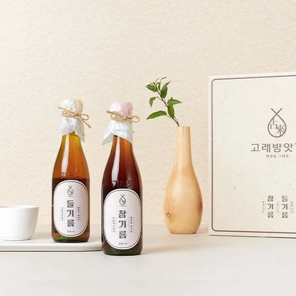 포트폴리오-참기름 들기름 명절 선물세트 디자인