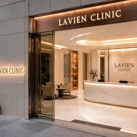 포트폴리오-LAVIEN CLINIC 피부 뷰티 클리닉 로고 디자인
