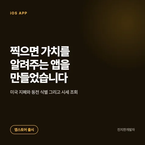 포트폴리오-사진 한 장으로 화폐 감정하는 AI 앱 개발과 출시