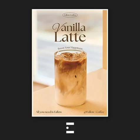 포트폴리오-Fallow Coffee cafe - 포스터 디자인