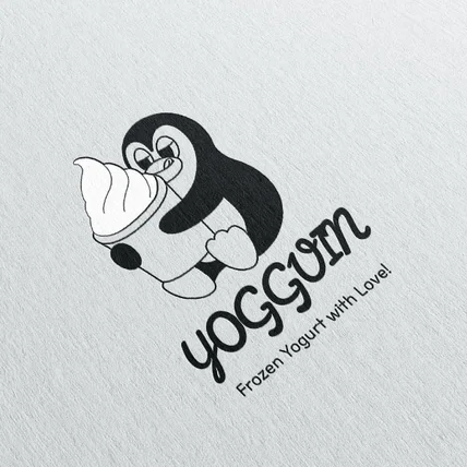 포트폴리오-Yogguin 요거트 전문점 로고