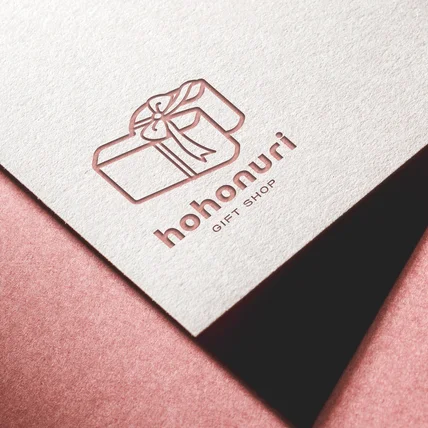 포트폴리오-gift shop "hohonuri" 로고디자인