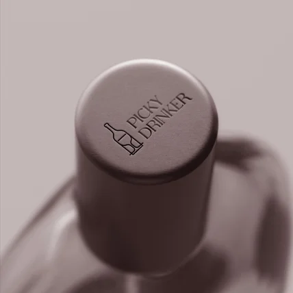 포트폴리오-와인샵 picky drinker 로고디자인