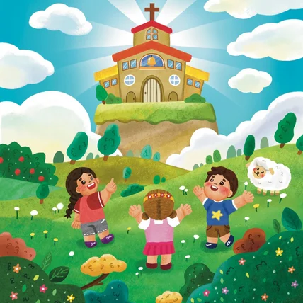 포트폴리오-대전 새로남교회 유아부 현수막