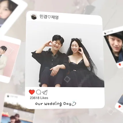 포트폴리오-[영상 편집] 신랑님 신부님 성장과 장기간 연애 그리고 부모님 감사영상까지 담은 영상