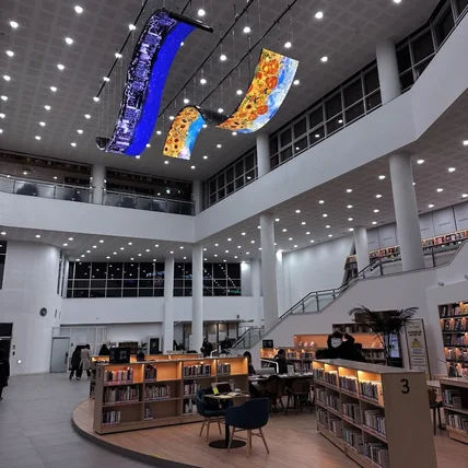 포트폴리오-[미디어 아트] 울산종갓집도서관 - 명화 기반 미디어아트