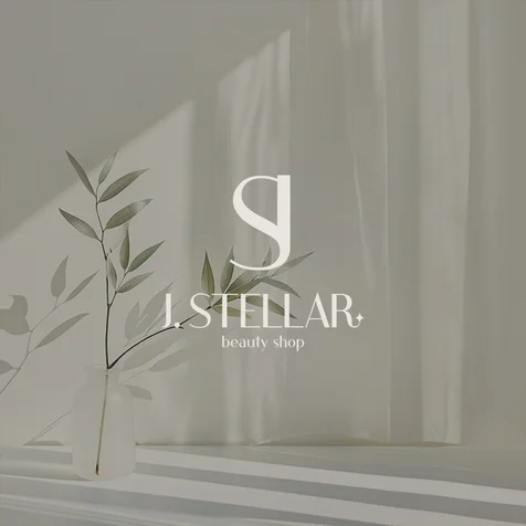 포트폴리오-[의류샵 로고] JSTELLAR l 로고 로고제작 감성로고 워드마크로고 심볼로고 이니셜로고
