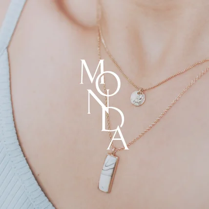 포트폴리오-주얼리 브랜드 로고디자인 로고제작_MONDA
