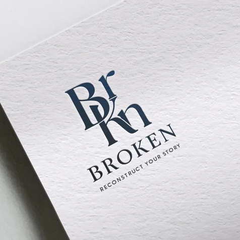 포트폴리오-패션 브랜드 'BROKEN' 로고