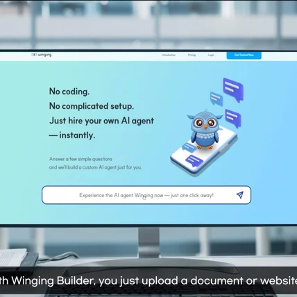 포트폴리오-[모션그래픽] CES혁신상 출품 모션그래픽 _윌콘AI 윙잉빌더