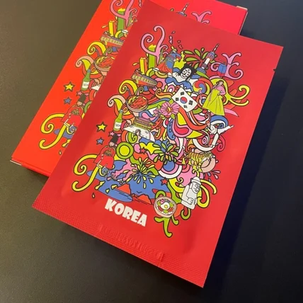 포트폴리오-해외 판맹요 마스크팩 포장지 디자인 일러스트