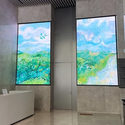 포트폴리오-[미디어 아트] AMC 타워 - 명화 기반 미디어 아트