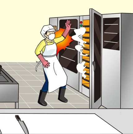 포트폴리오-급식실 안전수칙 가이드 일러스트