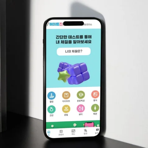 포트폴리오-에이트진 - 사상체질 해설 체질정보제공 플랫폼제작 어플제작 홈페이지제작 앱개발 반응형웹제작