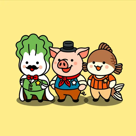 포트폴리오-명동찌개마을 식당 대표 캐릭터 디자인