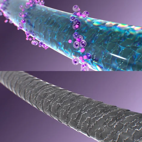 포트폴리오-[3D 모델링] 모발 트리트먼트 효능 영상