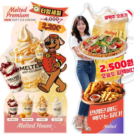 포트폴리오-등신대 디자인 매장앞 등신대