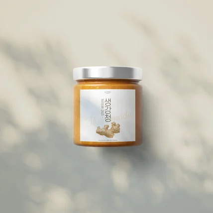 포트폴리오-[식품 패키지디자인] 생강청 라벨 디자인