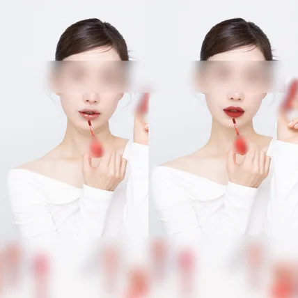 포트폴리오-[사진보정] 화장품모델사진보정 제품보정과 립컬러 색상바꾸기