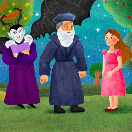 포트폴리오-세종문화회관 오페라 파우스트 영상 일러스트