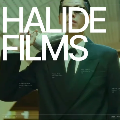 포트폴리오-HALIDE: 영상 제작사 웹사이트