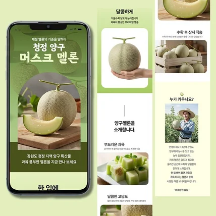 포트폴리오-멜론 과일 상세페이지