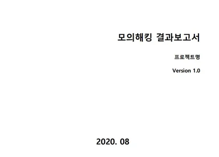 포트폴리오-홈페이지 모의해킹, 취약점 점검