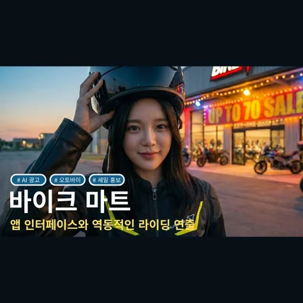 포트폴리오-[AI 광고] 바이크마트 l 촬영 없이 완성한 하이엔드 모빌리티 광고