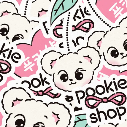 포트폴리오-소품샵 로고 디자인, 푸키샵