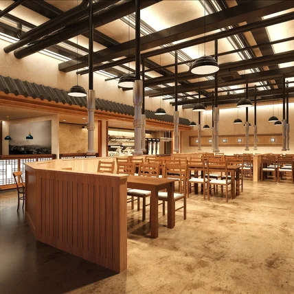 포트폴리오-음식점 투시도