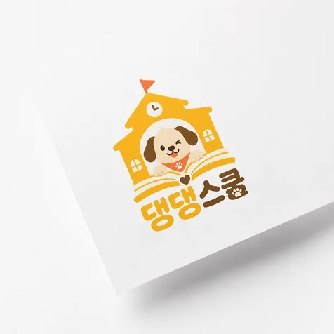 포트폴리오-애견유치원. 애견스쿨 로고디자인.로고제작.BI.CI.
