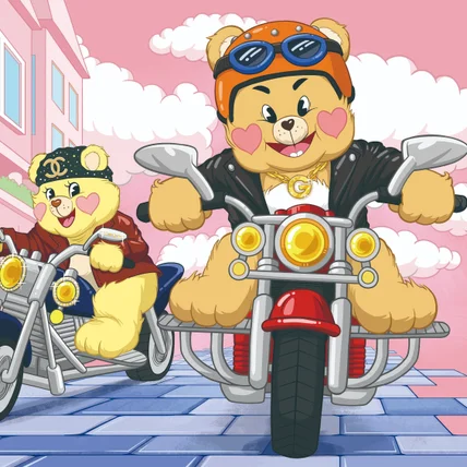 포트폴리오-브랜드[글램샷] 캐릭터 아크워크